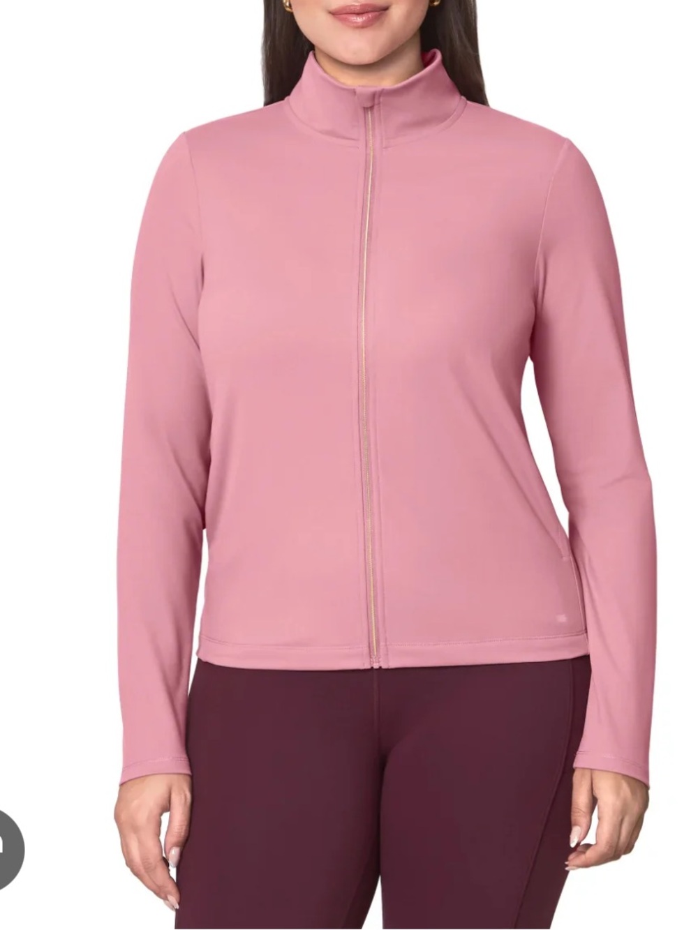 Mondetta Full Zip Ultra Soft Yoga Jacket - Pink